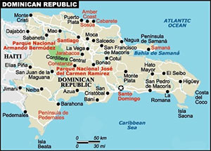 Map of the Dominican Republic